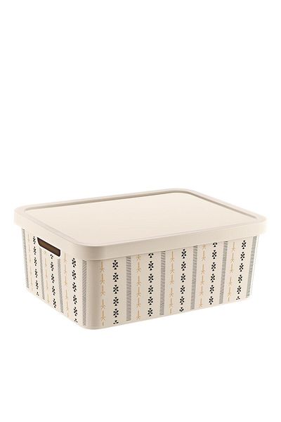 Smartware Stafi Patterned Multi-Purpose Box with Lid 12 lt