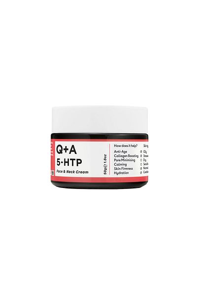 Q+A - 5-HTP Face&amp;Neck Cream, 50g - συσφικτική κρέμα προσώπου και λαιμού με συμπλήρωμα 5-HTP