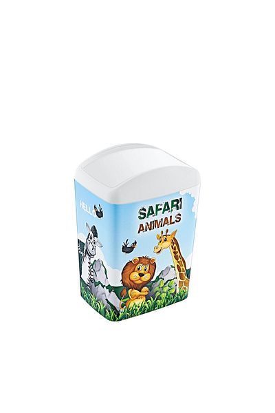 Smartware Coș de gunoi cu capac rotativ cu imagine moale de 10 litri