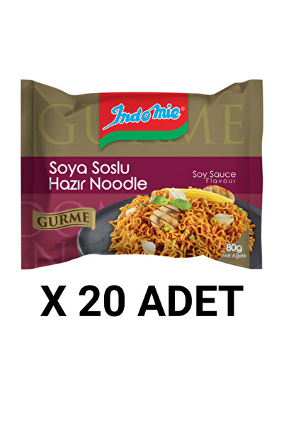 İndomie Hazır Noodle Gurme Soya Soslu 80 gr X20 Adet
