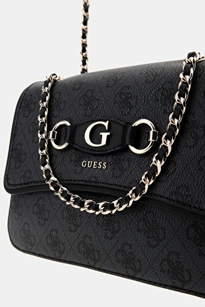 Guess IZZY CONVERTIBLE XBODY FLAP Dámská antracitová taška přes rameno HWSG8654190-CLO