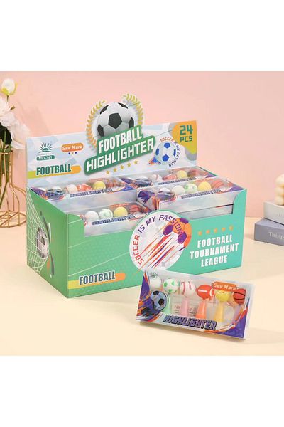 joyland Set of 6 Highlighter Pens - Ball Pattern