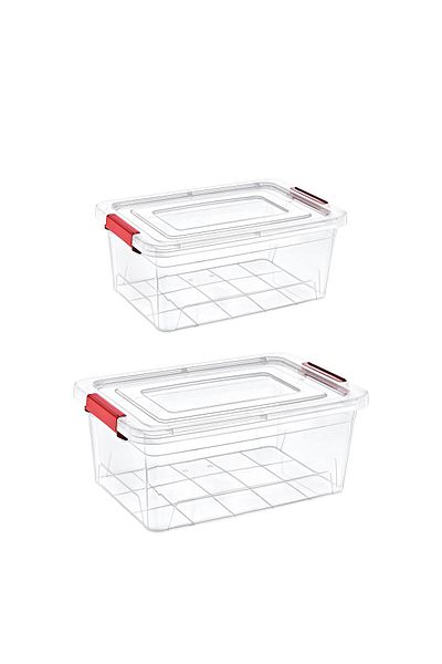 Smartware Set of 2 Smart Box Storage Containers 15-20 Lt