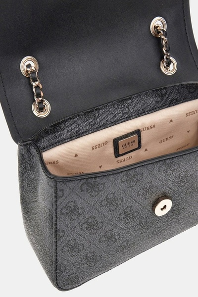 Guess IZZY CONVERTIBLE XBODY FLAP Dámská antracitová taška přes rameno HWSG8654190-CLO