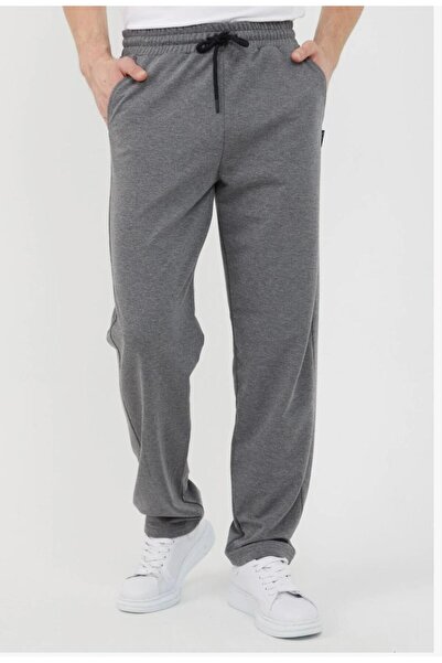 UYN SPORT Ανθρακί Χρώμα ίσιο πόδι με ψηλόμεσο - Άνετο και άνετο παντελόνι