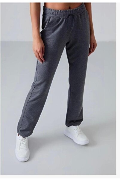 UYN SPORT Ανθρακί Χρώμα ίσιο πόδι με ψηλόμεσο - Άνετο και άνετο παντελόνι