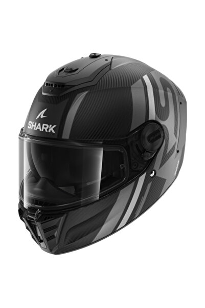 Shark 0325 Spartan Rs Carbon Shawn Mat Kapalı Kask Mat Siyah Gri