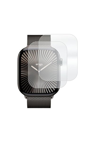 Engo Apple Watch 10 46mm Ekran Koruyucu Şeffaf TPU Film 2 Adet