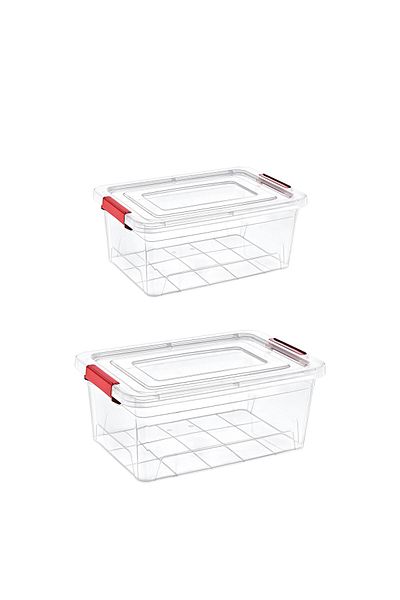 Smartware Set of 2 Smart Box Storage Containers 8-15 Lt