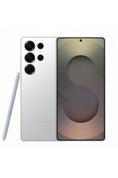 Samsung جالكسي S25 ألترا 5G | ذاكرة وصول عشوائي 12 جيجابايت وسعة تخزين 512 جيجابايت | أبيض تيتانيوم فضي | SMS938BZSOMEAW