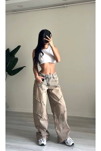 DEEFWEAR Изпрани дизайнерски тенденции широки дънки