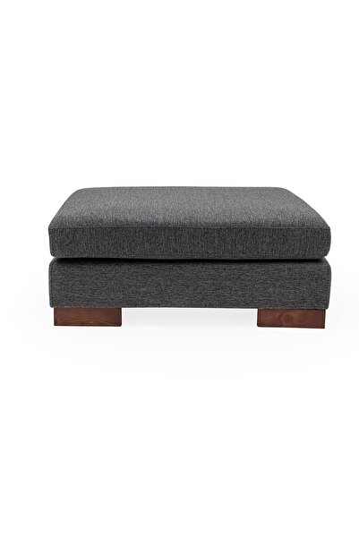 Vivense Tulip Puf, Keten, Antrasit