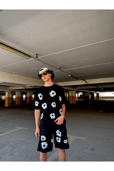 bellanova Oversize Asphalt Spotted T-Shirt Set