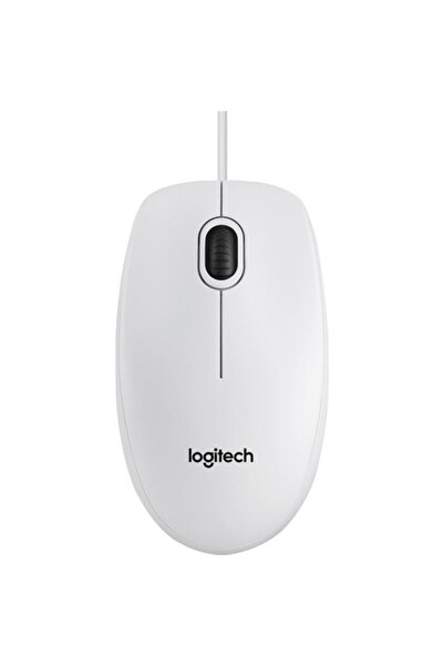 logitech B100 Nano Mouse Kablolu Beyaz 910-003360
