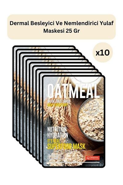 Dermal Nourishing and Moisturizing Oat Mask 25 Gr 10 Pieces
