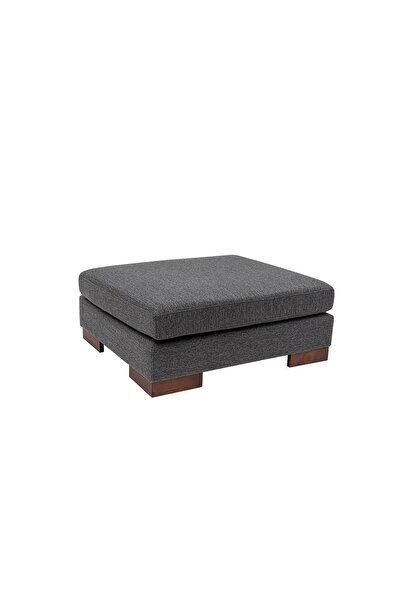 Vivense Tulip Puf, Keten, Antrasit