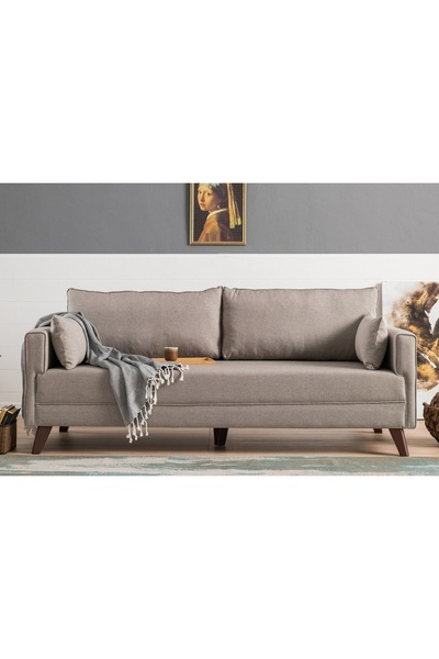 Vivense BELLA SOFT ÜÇLÜ KOLTUK, KREM