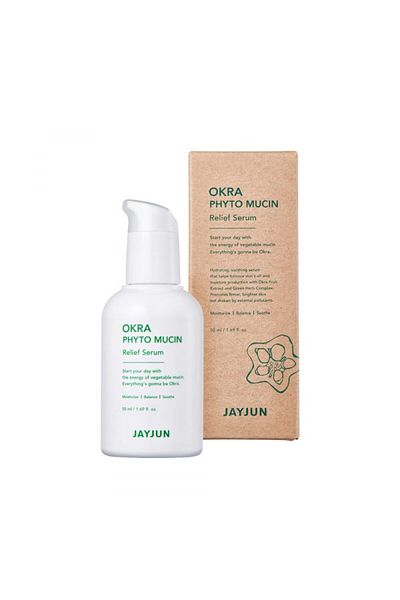 Jayjun Okra Phyto Mucin Relief Serum 50 ml - Αναπλαστικός ορός προσώπου