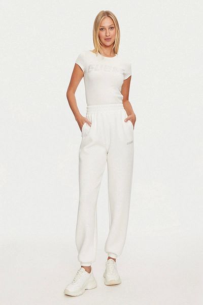 Guess Kıara Ss T-Shirt Women's Cream T-Shirt V4Bı16Kcıv1-G6K5