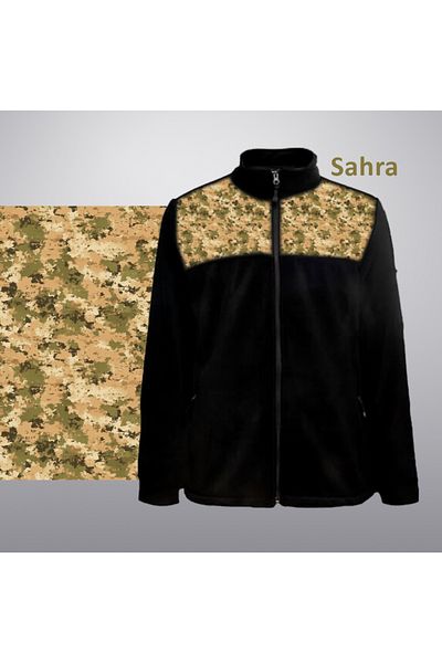 Crea Eymer Wear Καμουφλάζ Sahara Military Design Χωρίς Παγωτό Πλήρες Φλις Μαλακό Φλις με φερμουάρ