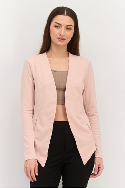 Bcbgeneration Women Regular Fit Textured Blazer, Peach