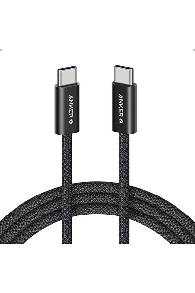 Anker Zolo Usb-c To Usb-c Örgülü Kablo (1 M, 240W) - Siyah - A8060