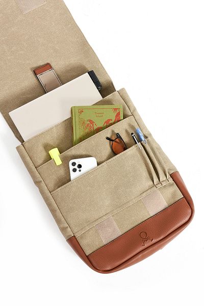 Çanta Trend Canvas Backpack with Laptop Compartment