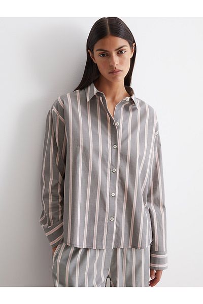 Marc O'Polo Sleepshirt Mix & Match Woven Schlafshirt Schlafmode Pyjama