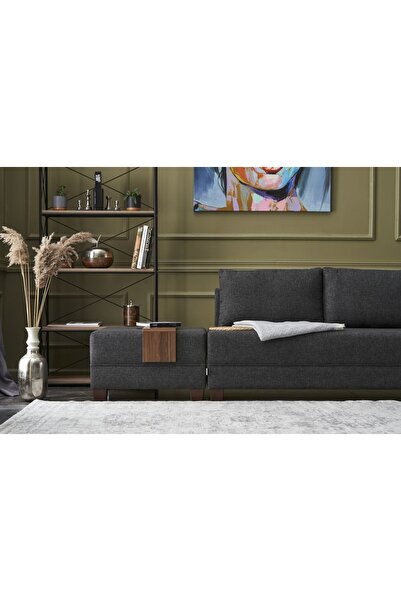 Vivense Fly Yataklı Köşe Koltuk, Antrasit, Sağ Köşe