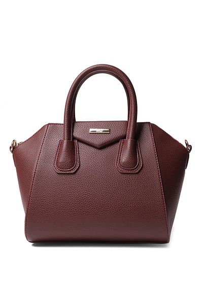 Mio Gusto Burgundy Color Hand and Shoulder Women's Bag