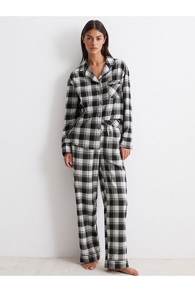 Marc O'Polo Pyjamahose Cozy Flanell Schlaf-hose Pyjama Schlafmode