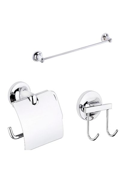CAMERO Adnoss Camero Nero Toilet Roll Holder + Hanger + Towel Holder