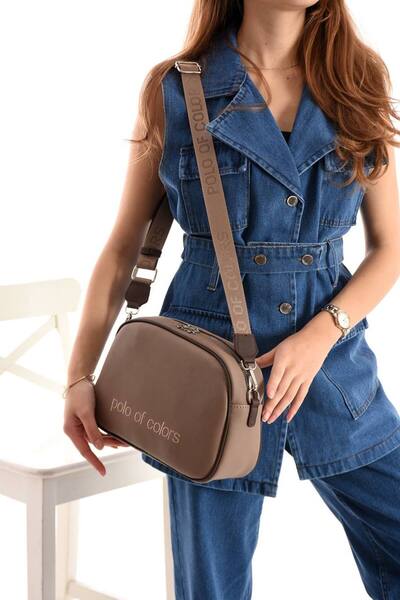 Polo Of Colors Kadın Yazılı Omuz Ve Çapraz Askılı Çanta