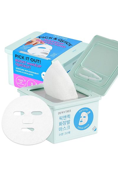 DEWYTREE PICK AND RYCHLE Osvěžující Aqua Mask 30 ks - Osvěžující plátěné masky