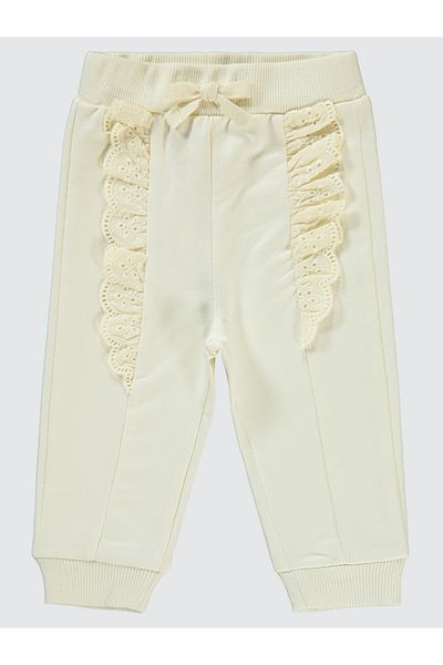 Civil Baby 6-18 Months Baby Girl Ecru Sweatpants