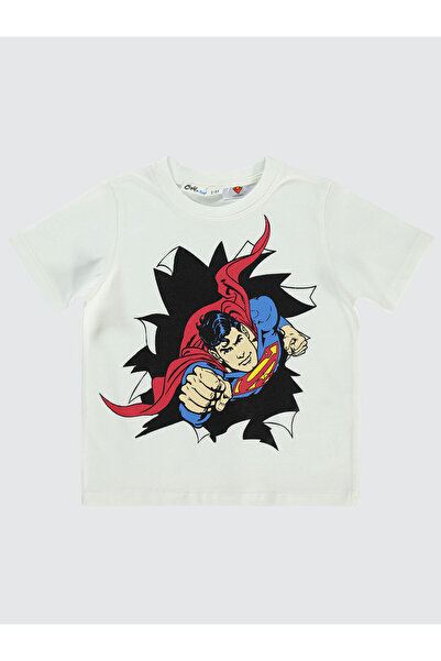 Superman Boys' T-Shirt 2-5 Years Ecru
