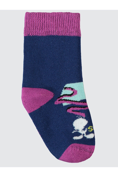 TWEETY Kız Bebek Havlu Çorap 0-24 Ay Mor