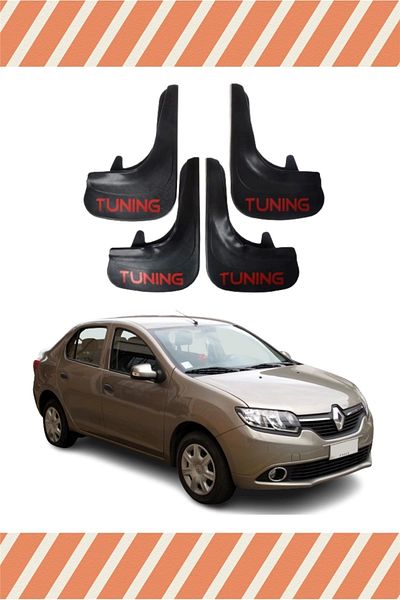 ATALAY TİCARET Renault Symbol 4-Piece Dust Cover and Fender Set - Lettered Mudguard