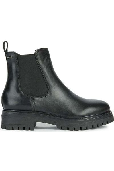 Geox Black Booties Womens Shoes