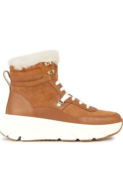 Geox Brown Booties Womens Shoes