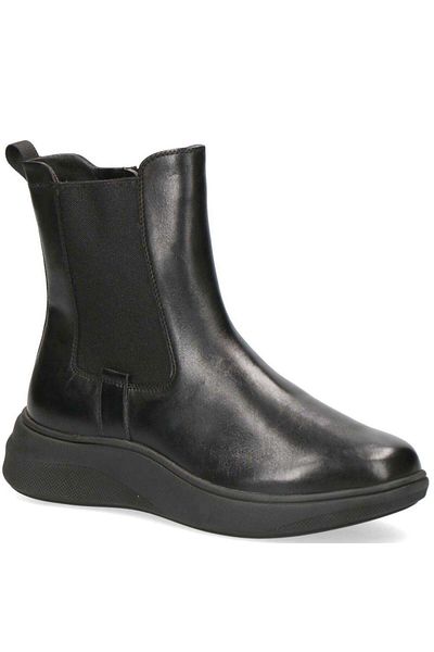 Caprice Black Booties Womens Shoes