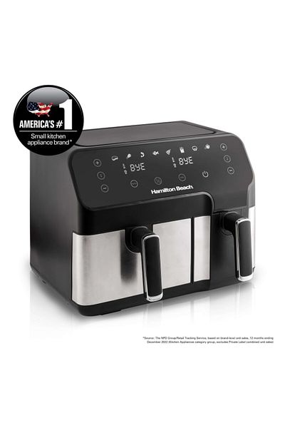 Hamilton Beach 1700W Dual Volume Digital Air Fryer 8.5 Liter