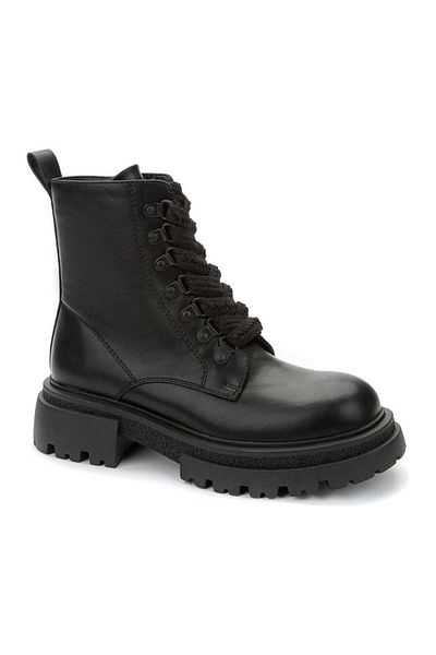 Betsy Black Booties Womens Shoes