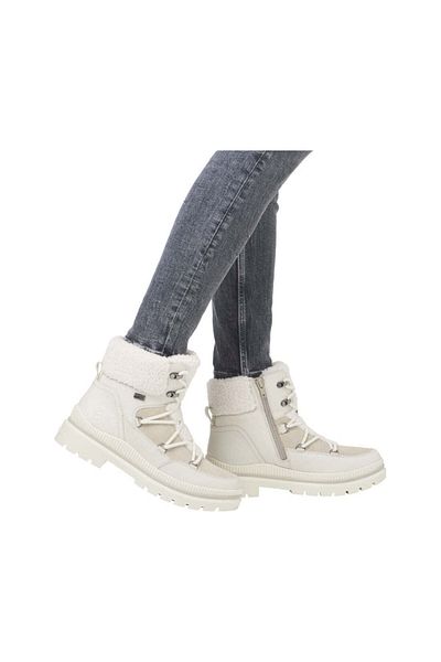 Remonte White Booties Womens Shoes
