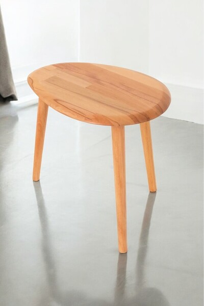 BAUPOR Masif Naturel Tekli Zigon Sehpa