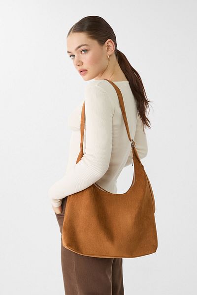 Stradivarius Large crossbody bag with zip