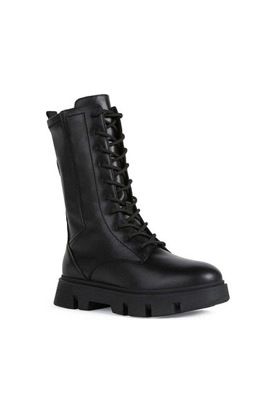 Geox Black Booties Womens Shoes