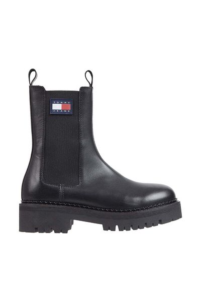 Tommy Jeans Cizme negre Pantofi dama