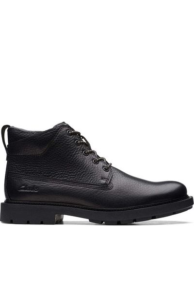 CLARKS Black Booties Mens Shoes
