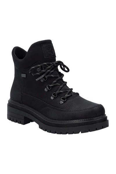 Rieker Black Booties Womens Shoes